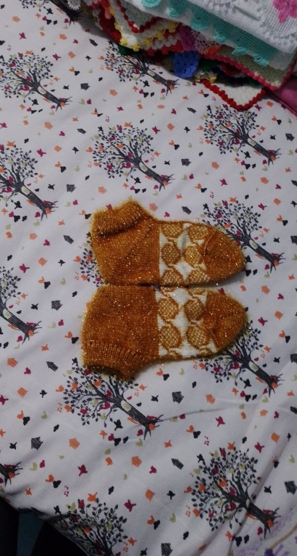 Kahverengi Nakışlı Fırın Eldiveni - Görsel 3