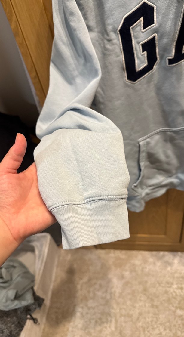 GAP Gri Kapüşonlu Erkek Sweatshirt - Görsel 4