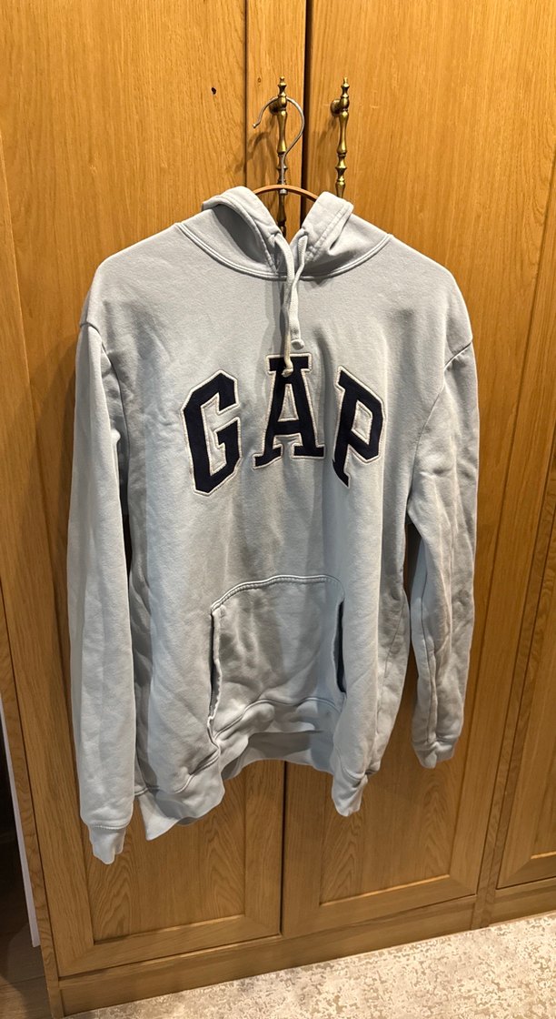 GAP Gri Kapüşonlu Erkek Sweatshirt - Görsel 2