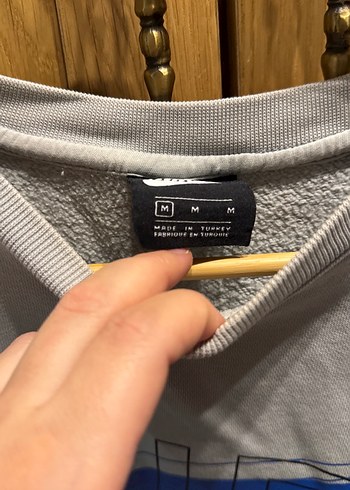 Gri Uzun Kollu Erkek Sweatshirt - Görsel 2