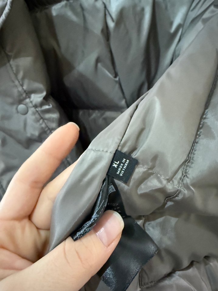 Uniqlo Kadın Gri Midi Kışlık Mont - Görsel 5