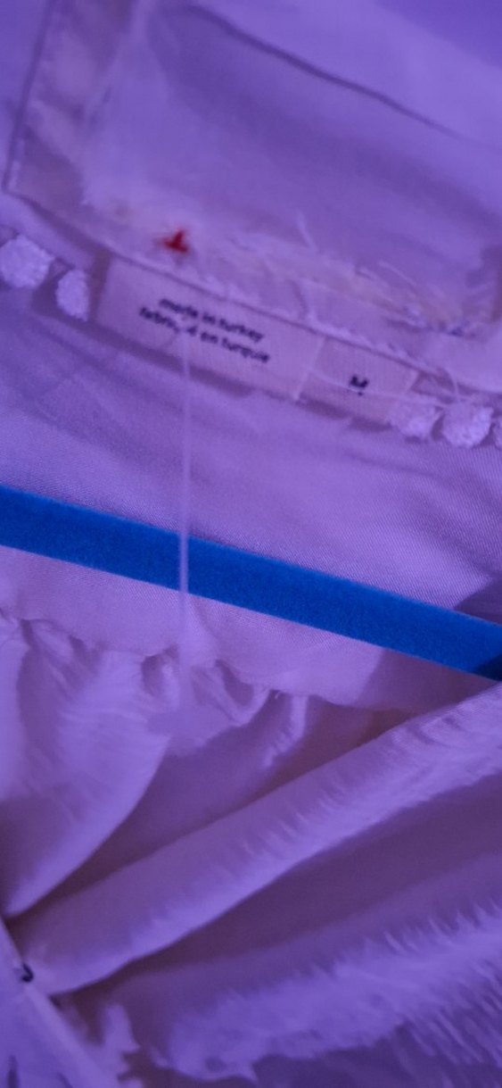 Beyaz V Yaka Bohem bluz - Görsel 3