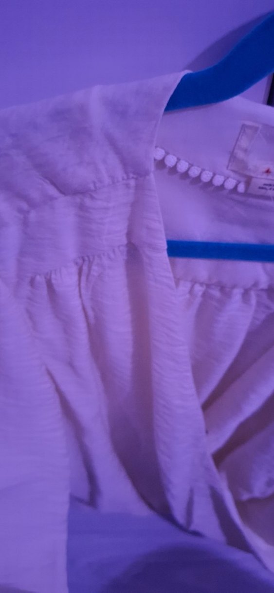 Beyaz V Yaka Bohem bluz - Görsel 4