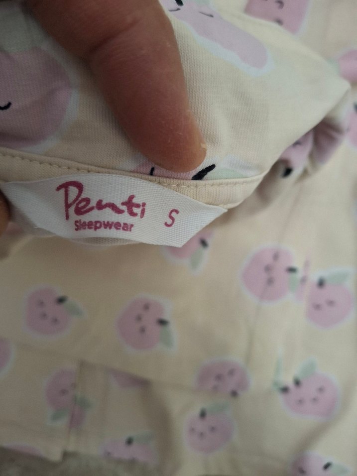 Pembe Desenli Kısa Kollu Midi Kadın Pijama Takımı - Görsel 4