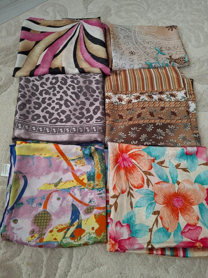 şal ve eşarp toplam 9 adet - Görsel 4