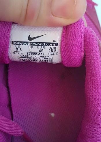 Nike Pembe Kadın Spor Ayakkabı orijinal sorunsuz - Görsel 5