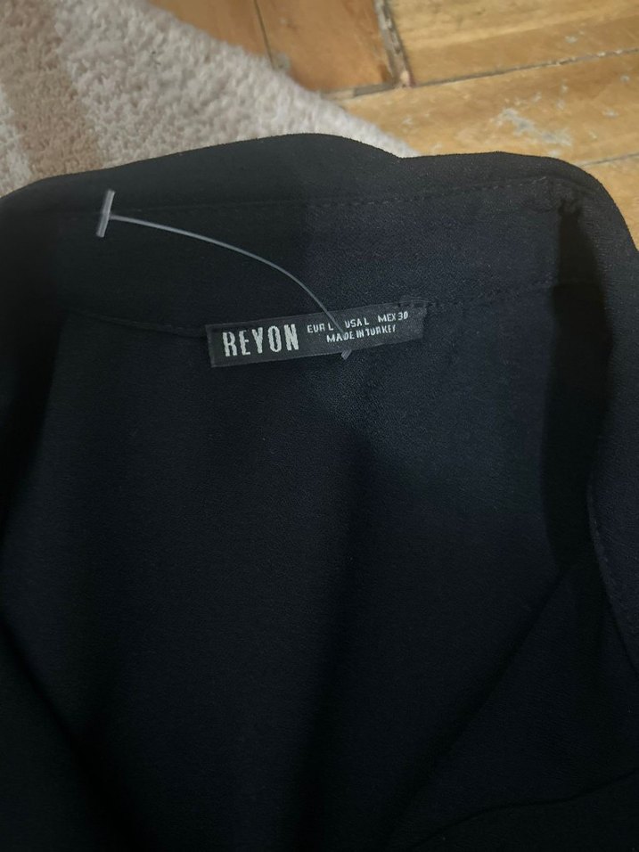 L beden  gold kemerli Mini Elbise - Görsel 3