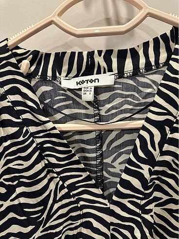 36 Beden Zebra elbise