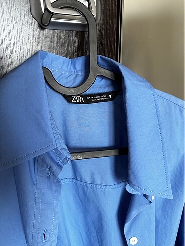 Zara Zara oversize mavi poplin gömlek
