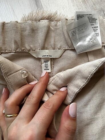 H&M H&M meşhur keten havuç pantolon