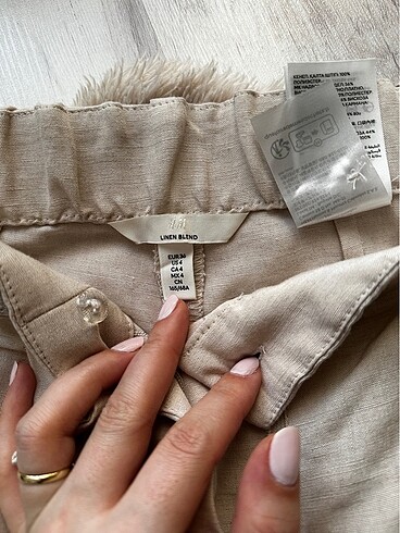 36 Beden H&M meşhur keten havuç pantolon