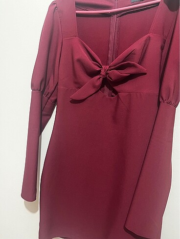 36 Beden bordo Renk Trendyol elbise