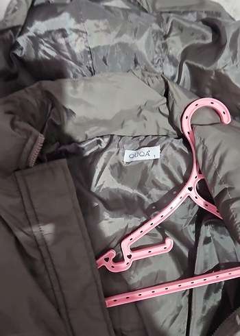 Gri Kadın  Kışlık Mont - Görsel 3