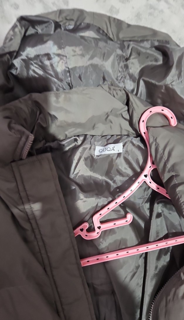 Gri Kadın  Kışlık Mont - Görsel 3