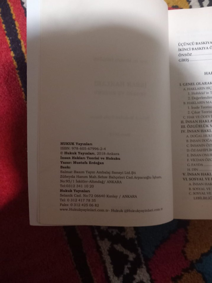 İnsan Hakları Teorisi ve Hukuku Kitabı - Görsel 3