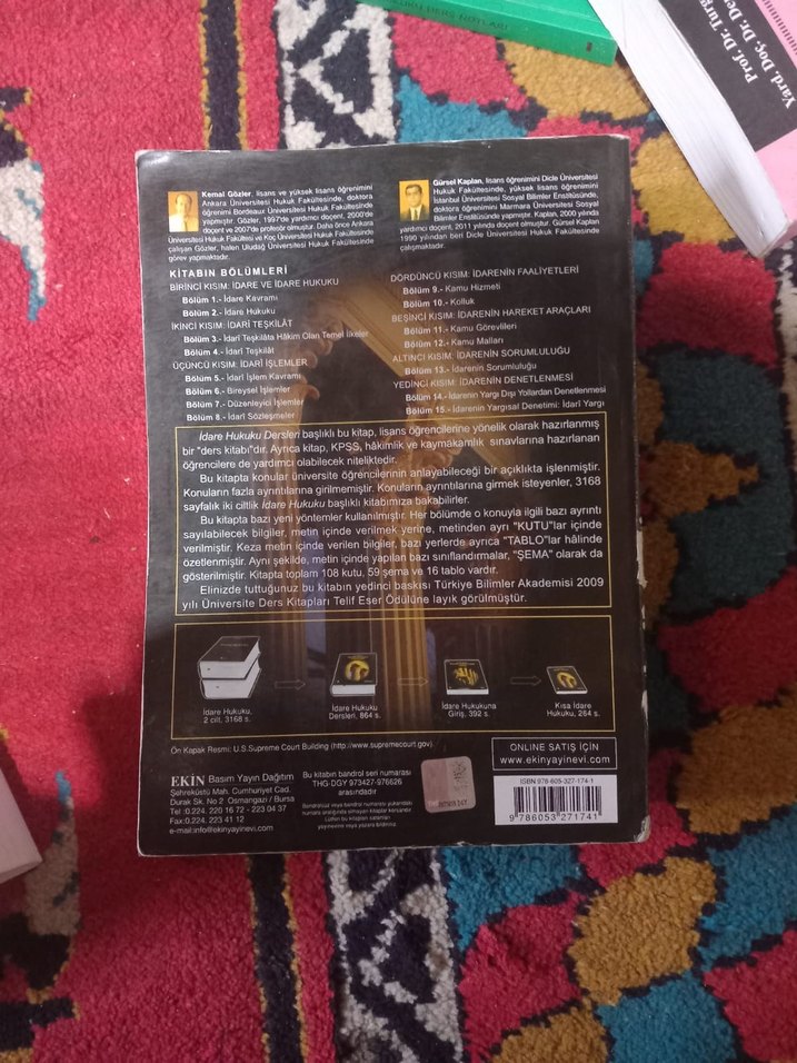 İdare Hukuku Dersleri - Kemal Gözler & Gürsel Kaplan - Görsel 3