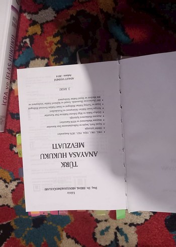 Türk Anayasa Hukuku Mezuzuati Kitabı - Görsel 2