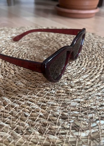 Kırmızı Kadın Retro Tarz Gözlük - Görsel 2