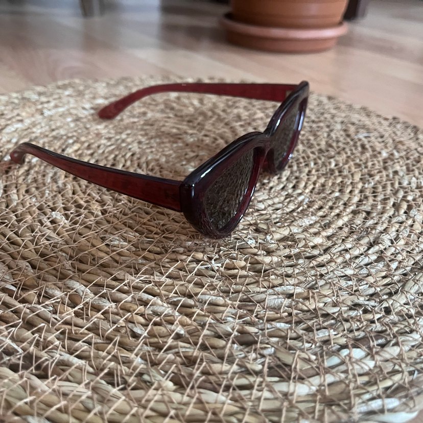 Kırmızı Kadın Retro Tarz Gözlük - Görsel 2