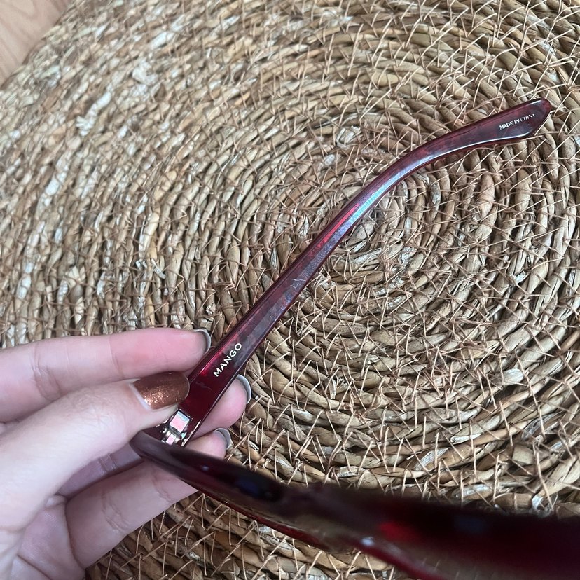 Kırmızı Kadın Retro Tarz Gözlük - Görsel 3