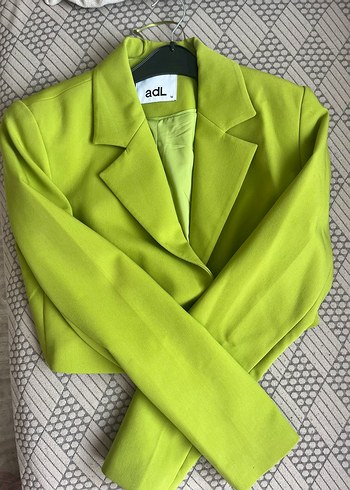Adil Işık Yeşil Mini Kadın Blazer Ceket