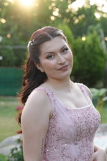pembe nişan elbisesi nişanlık