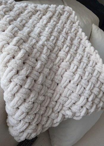 Bej Örgü Çocuk Battaniyesi - Görsel 3