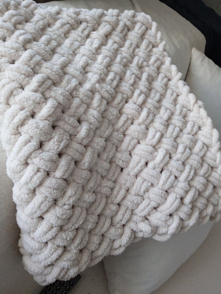 Bej Örgü Çocuk Battaniyesi - Görsel 3