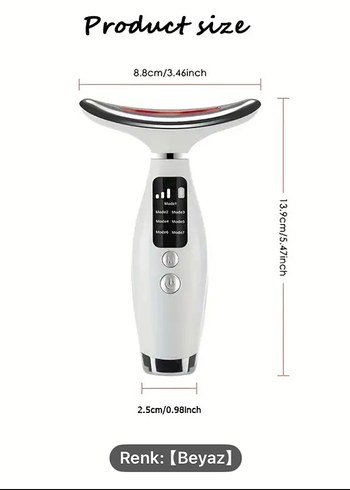 Yüz ve boyun masaj aleti - Görsel 3