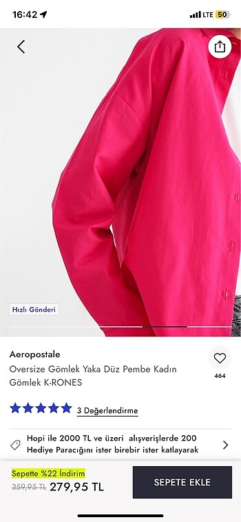 m Beden Oversize gömlek