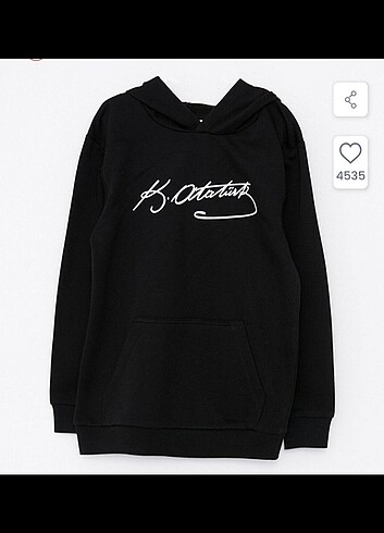 Atatürk baskılı sweatshirt 