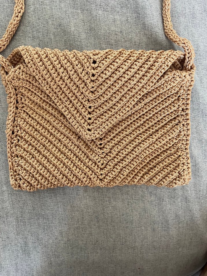 Pudra Örgü Kadın Çanta - Görsel 2