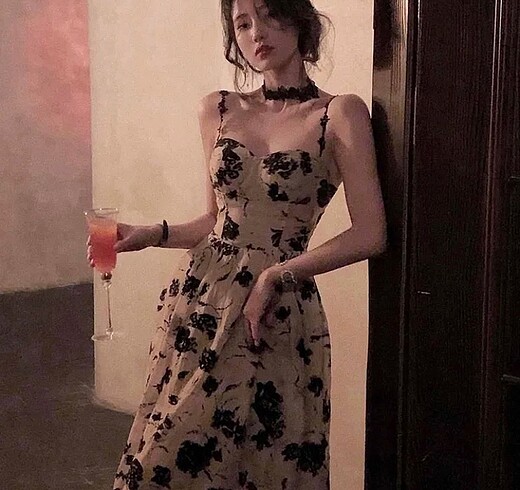 American Vintage Çiçek desenli elbise