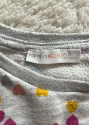 Uzun Kollu Çok Renkli Kız Elbisesi - Görsel 2