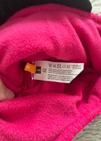 Renkli Desenli Çocuk Bere Kulaklıklı - Görsel 2