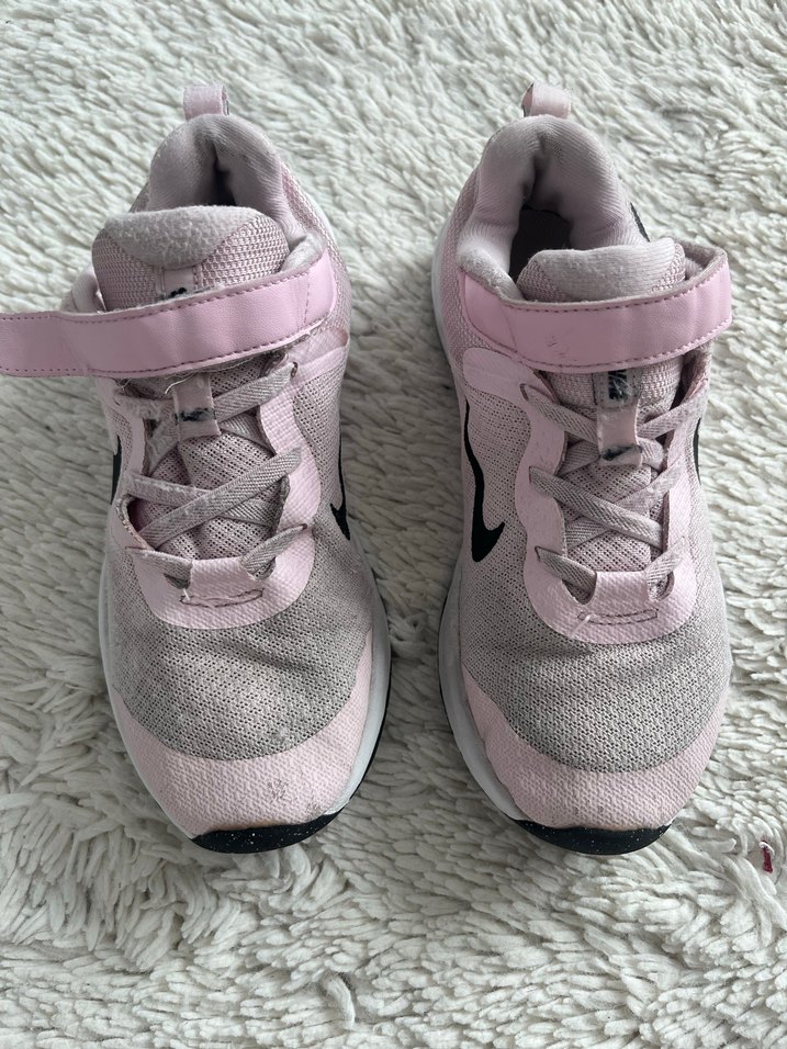 Kız Çocuk Pembe Spor Ayakkabı Cırt Cırtlı - Görsel 4