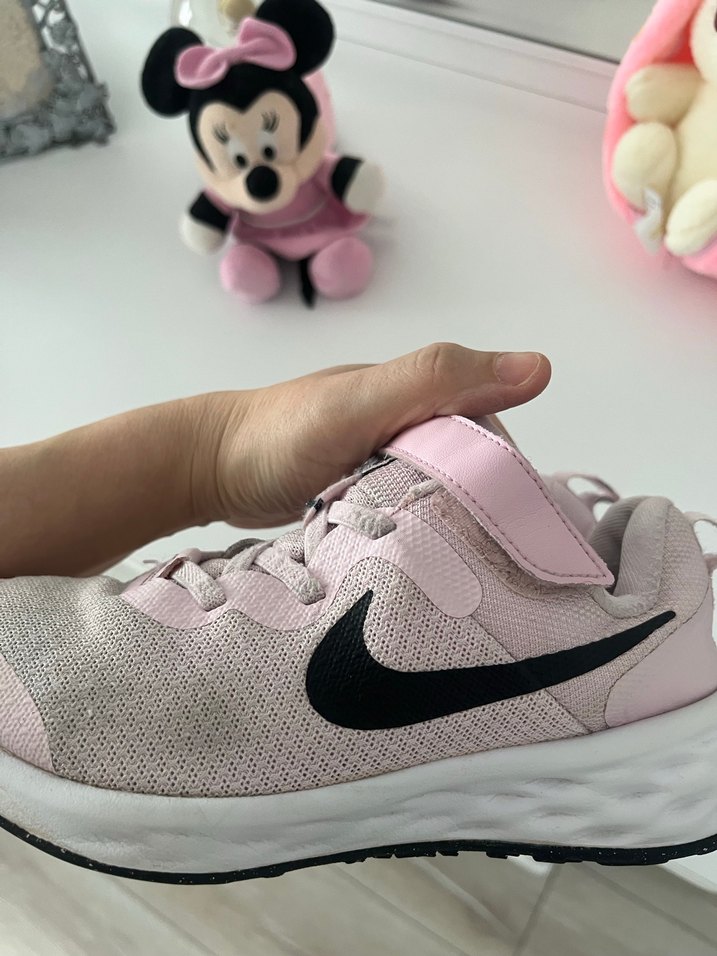 Kız Çocuk Pembe Spor Ayakkabı Cırt Cırtlı - Görsel 5