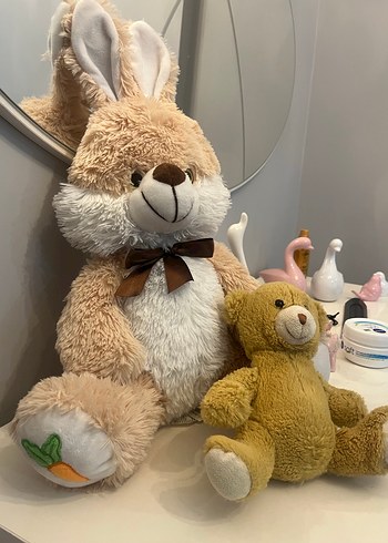 Kahverengi Peluş Tavşan Oyuncak - Görsel 2