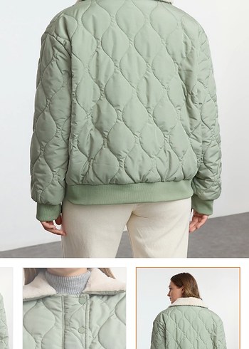 Düğmeli Midi Kadın Mont - Görsel 5