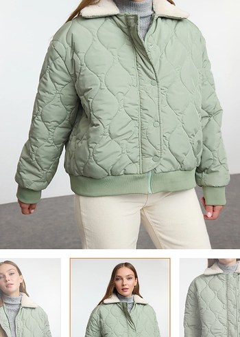 Düğmeli Midi Kadın Mont - Görsel 2