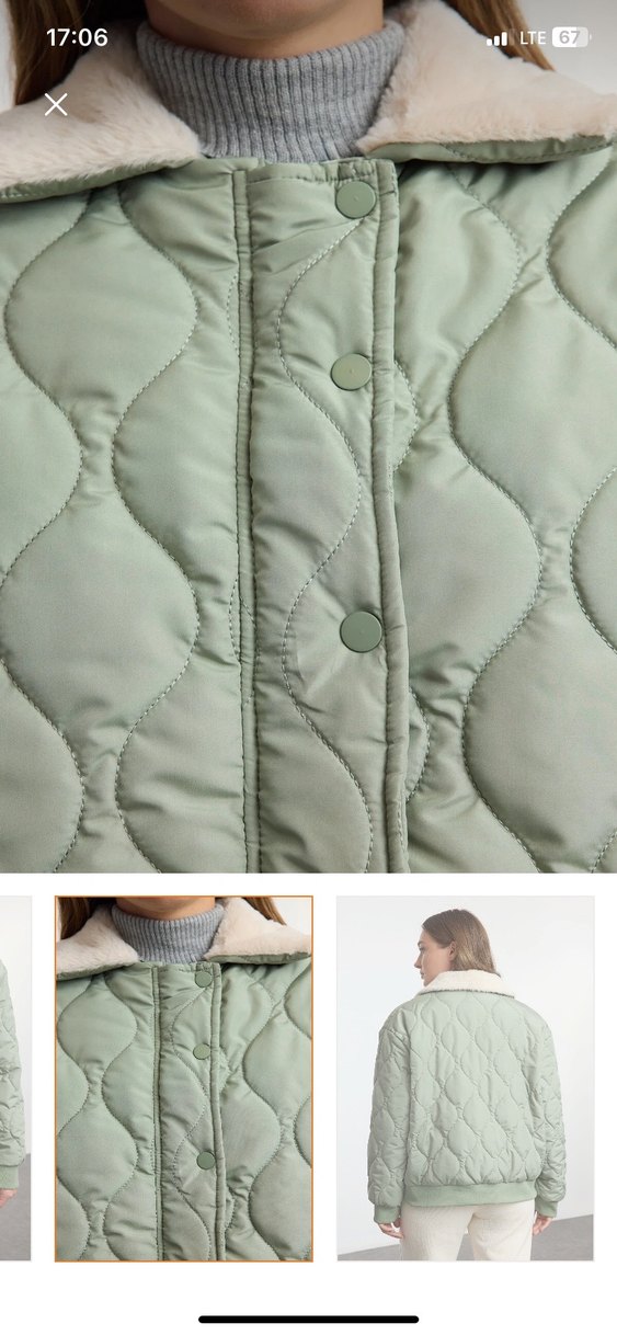 Düğmeli Midi Kadın Mont - Görsel 4