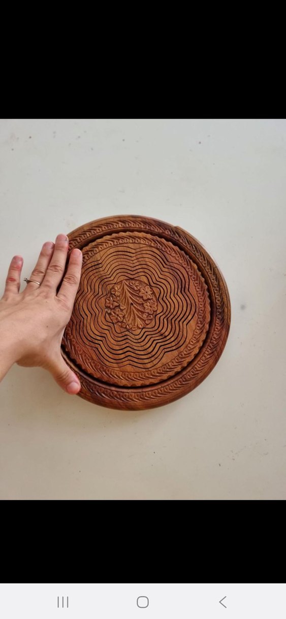 Parlak Kahverengi Ahşap Sekerlik - Görsel 3