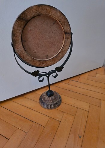 Bej Renkli Dekoratif Yuvarlak Ayna - Görsel 6