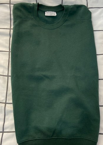 Bershka Kadın Koyu Yeşil Basic Sweatshirt
