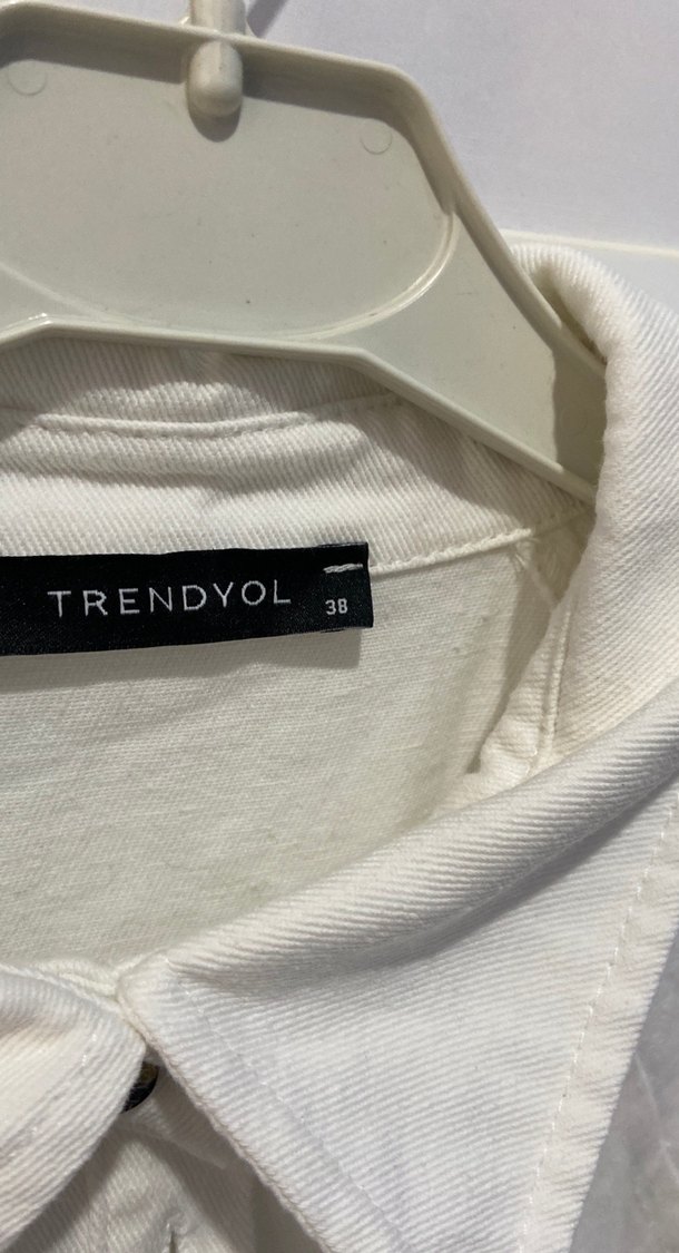 Kadın Beyaz Keten Kısa Kollu Tulum - Görsel 2