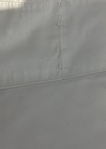 Beyaz Midi Keten Etek - Görsel 3