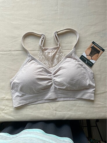 Laura Ashley pudra rengi bralette