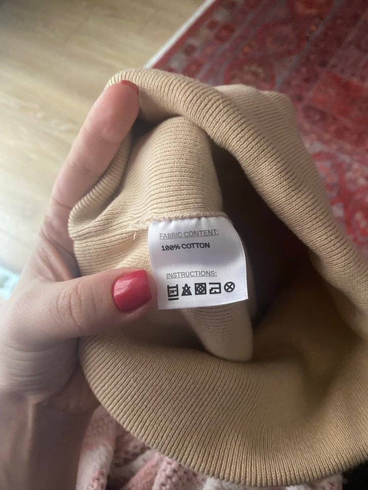 Bej Unisex WWF Panda Örgü Bere - Görsel 3