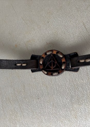 Koyu Kahverengi Gotik Erkek Deri Bileklik - Görsel 3