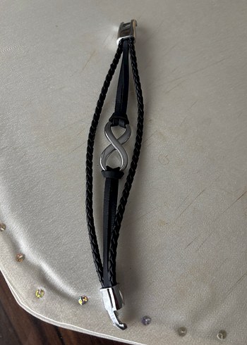 Siyah Erkek Gotik Sonsuzluk Bileklik - Görsel 8